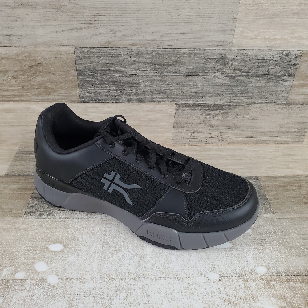KURU Quantum 2.0 Womens Shoes Sz 11.5 Running Jet Black Slate Gray Lace‎ Up